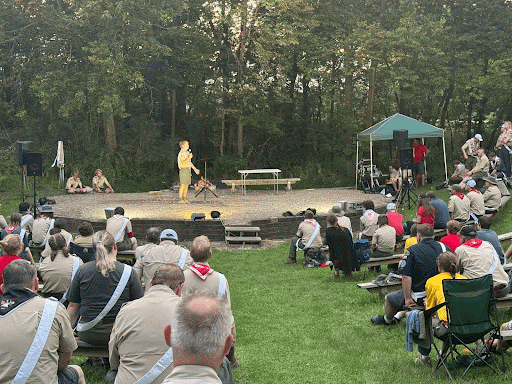 David speaking at the Totanhan Nakaha Lodge Centennial Celebration