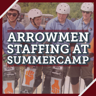 Arrowmen Staffing Summer Camp