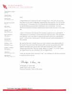 chairman's letter